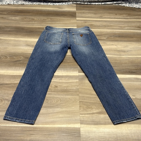 Guess Blue Tom boy Jeans with Vintage Distressing size 28 - Picture 8 of 9